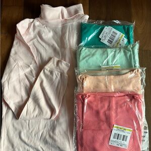 L.L. Bean Women's Long Sleeve Tops - teal, seafoam, peach, Pink